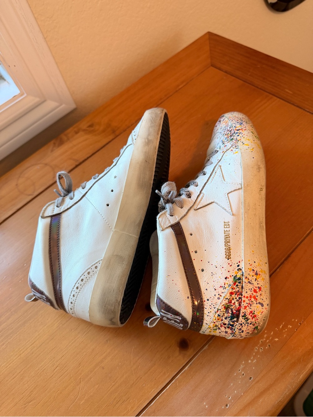 Golden Goose Mid Star Sneakers with Paint Splatter - Picture 6 of 12
